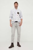 Бавовняна сорочка Desigual чоловіча колір білий regular класичний комір (3597729)