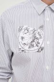 Бавовняна сорочка Desigual чоловіча колір білий regular класичний комір (3597729)