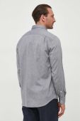 Бавовняна сорочка United Colors of Benetton чоловіча колір сірий regular комір button-down