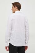 Сорочка Michael Kors чоловіча колір білий slim класичний комір (3655002)