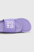 Шльопанці HUGO Match It жіночі колір фіолетовий 50499337
