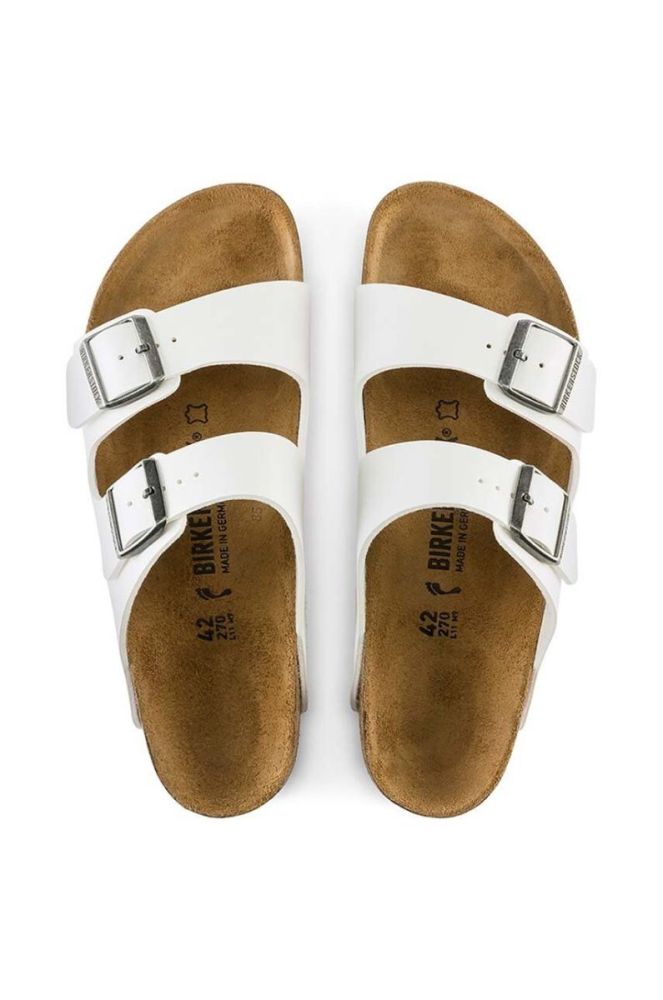 Шльопанці Birkenstock Arizona жіночі колір білий 552683 552683-White фото 4