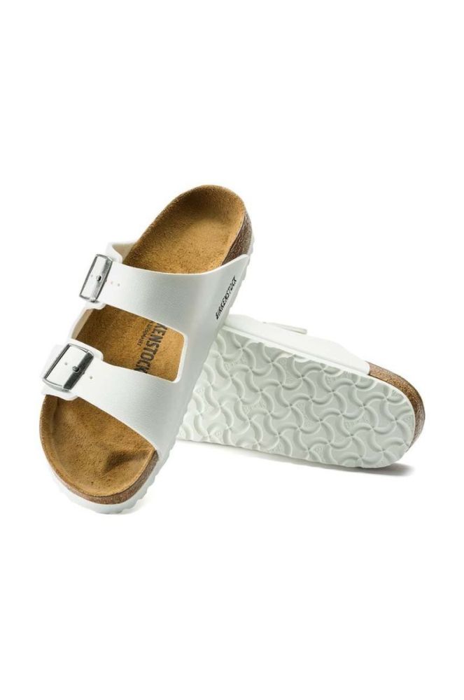 Шльопанці Birkenstock Arizona жіночі колір білий 552683 552683-White фото 5