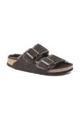 Замшеві шльопанці Birkenstock Arizona жіночі колір коричневий 1020528