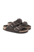 Замшеві шльопанці Birkenstock Arizona жіночі колір коричневий 1020528