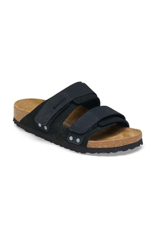 Замшеві шльопанці Birkenstock Uji жіночі колір чорний 1024810 фото 2