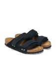 Замшеві шльопанці Birkenstock Uji жіночі колір чорний 1024810