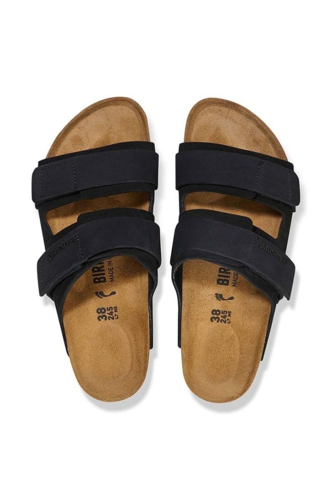 Замшеві шльопанці Birkenstock Uji жіночі колір чорний 1024832 фото 5