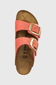 Шкіряні шльопанці Birkenstock Arizona жіночі колір помаранчевий 1025424