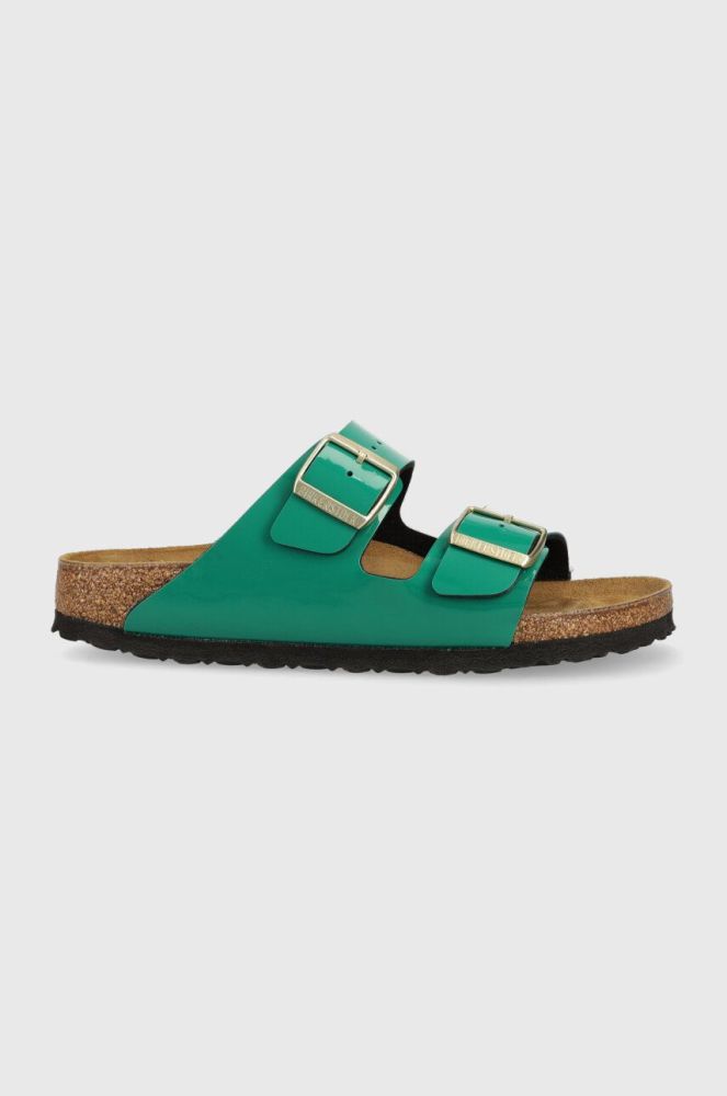 Шльопанці Birkenstock Arizona жіночі колір зелений 1025459