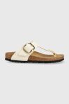 В'єтнамки Birkenstock Gizeh жіночі колір бежевий на плоскому ходу 1025503