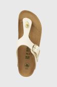 В'єтнамки Birkenstock Gizeh жіночі колір бежевий на плоскому ходу 1025503