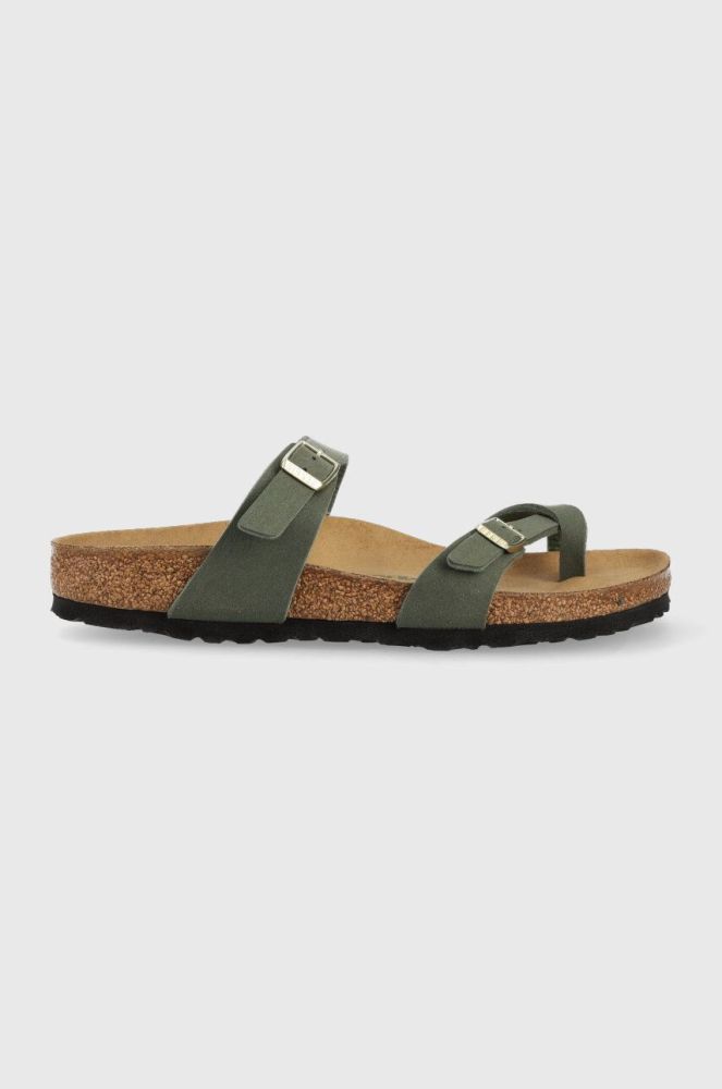 Шльопанці Birkenstock Mayari жіночі колір зелений 1025558