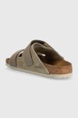 Замшеві шльопанці Birkenstock Uji жіночі колір бежевий 1025695