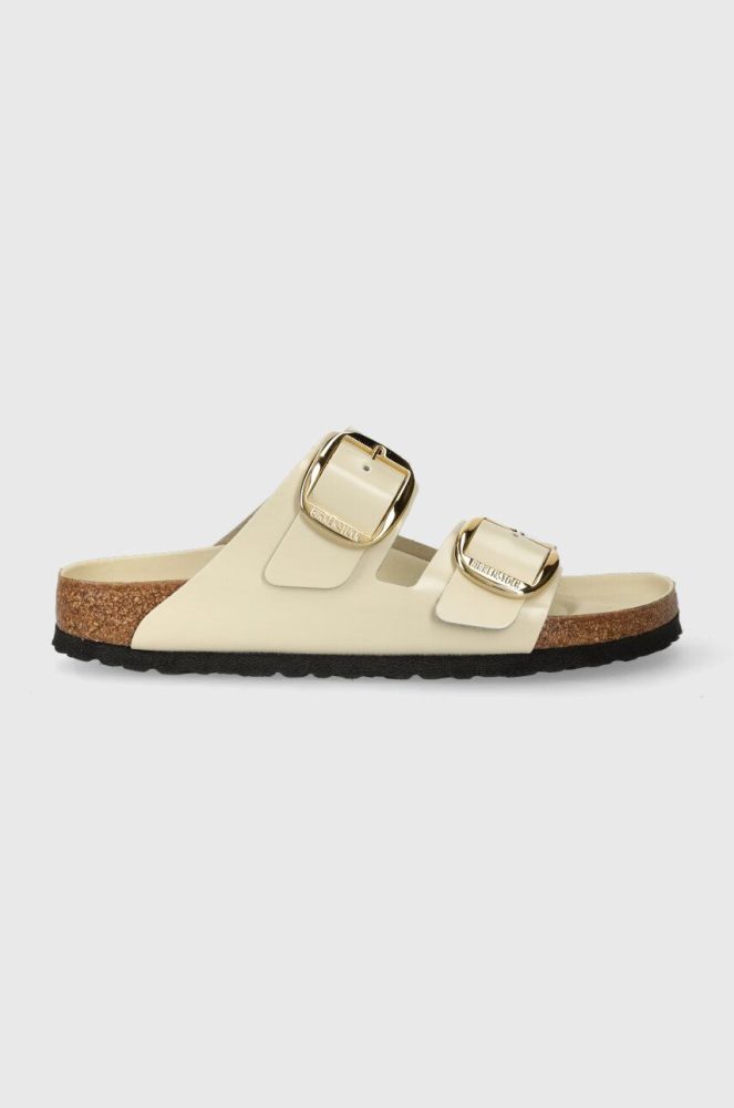 Шкіряні шльопанці Birkenstock Arizona жіночі колір бежевий 1026128