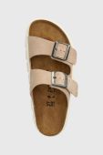 Замшеві шльопанці Birkenstock BIRKENSTOCK X PAPILLIO Arizona Chunky жіночі колір бежевий 1024950