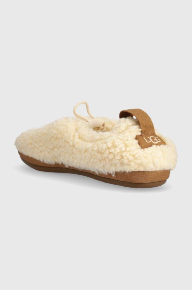 Тапочки UGG Plushy Slipper колір бежевий 1143952 фото 3