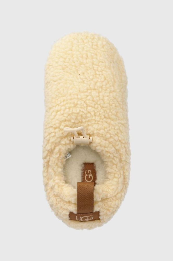 Тапочки UGG Plushy Slipper колір бежевий 1143952 фото 4