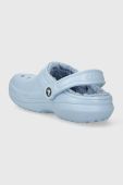 Шльопанці Crocs Classic Lined Clog жіночі  203591 колір блакитний