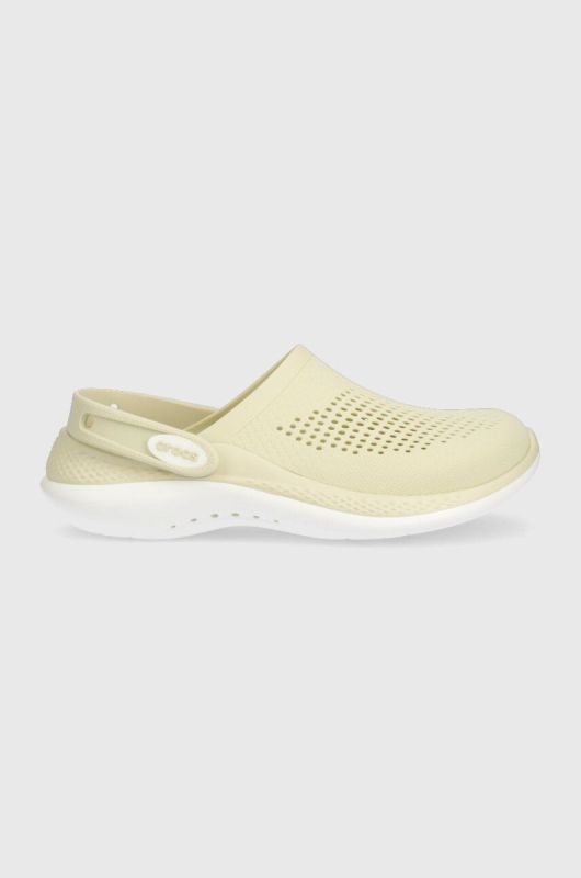 Шльопанці Crocs Literide 360 Clog жіночі колір бежевий 206708