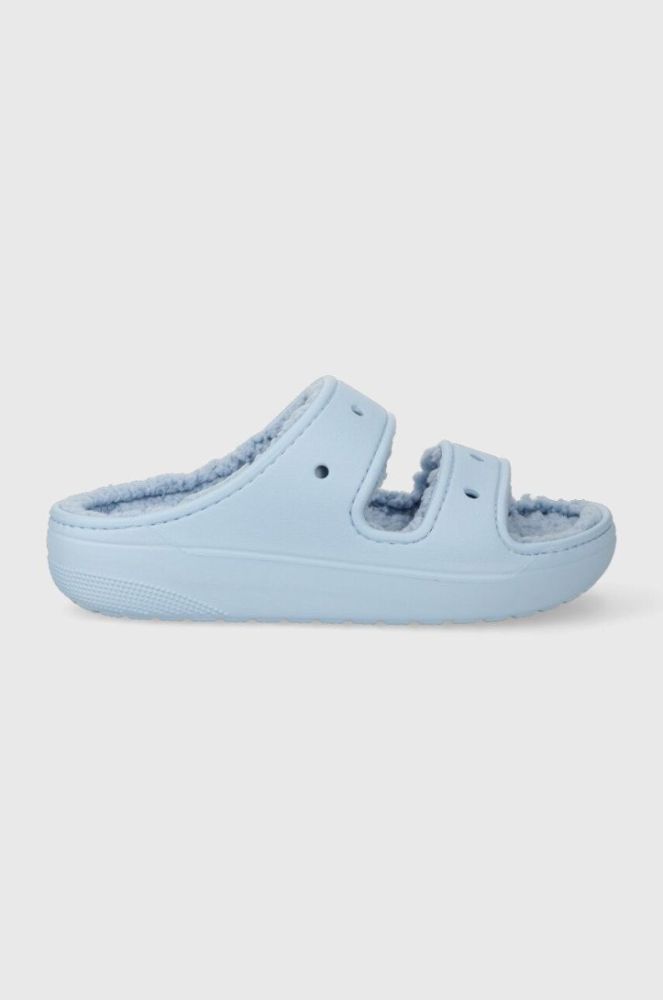Шльопанці Crocs Classic Cozzy Sandal жіночі  207446 колір блакитний фото 2