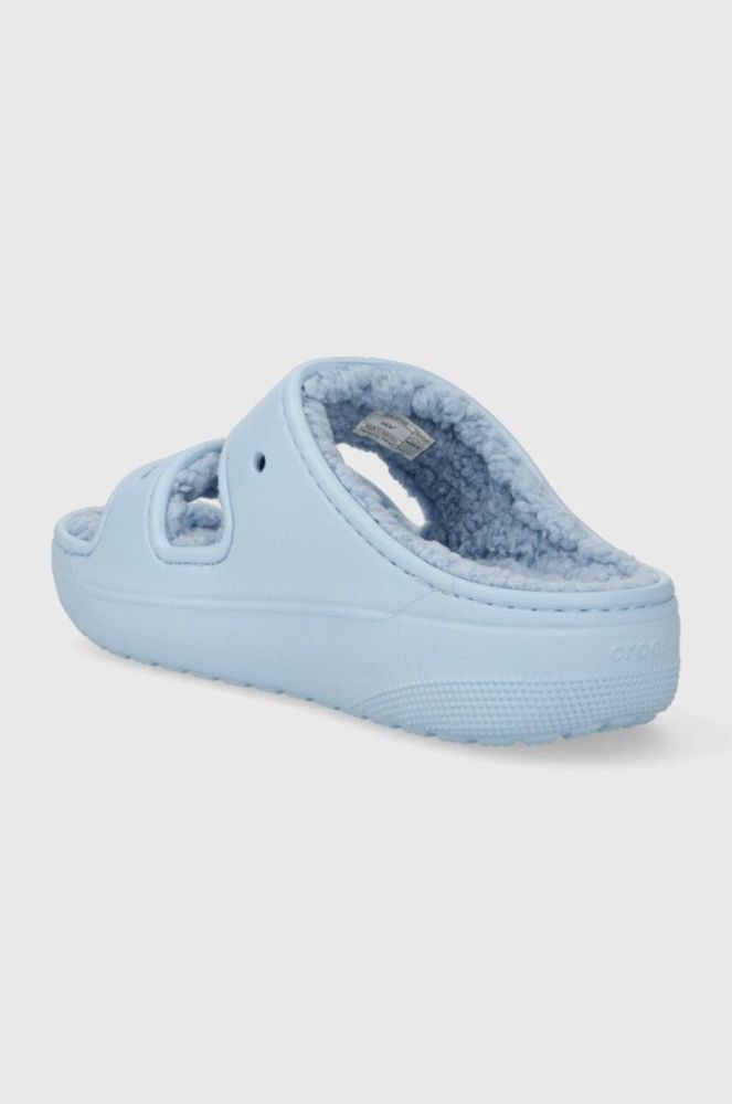 Шльопанці Crocs Classic Cozzy Sandal жіночі  207446 колір блакитний фото 4