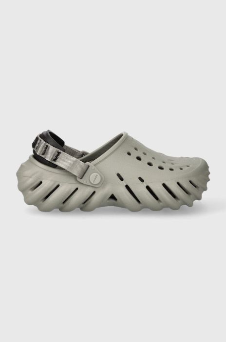 Шльопанці Crocs Echo Clog жіночі колір сірий 207937