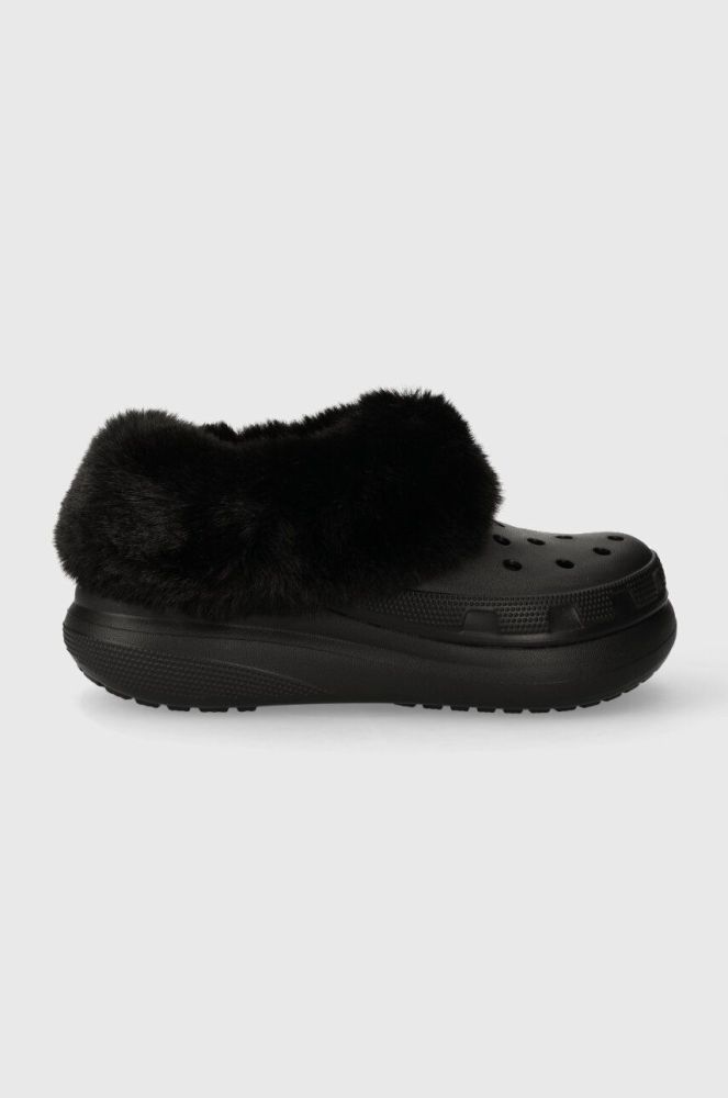 Шльопанці Crocs Furever Crush жіночі колір чорний 208446