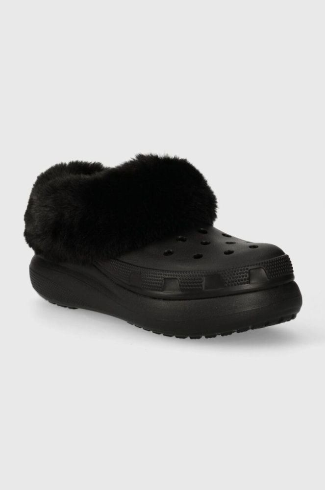 Шльопанці Crocs Furever Crush жіночі колір чорний 208446 фото 2