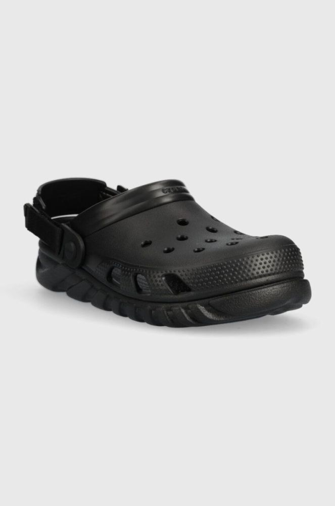 Шльопанці Crocs Duet Max II Clog жіночі колір чорний на платформі 208776 фото 2