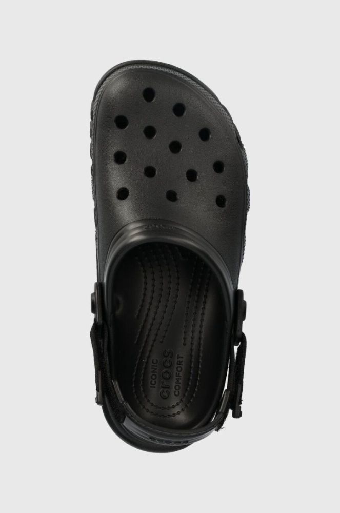 Шльопанці Crocs Duet Max II Clog жіночі колір чорний на платформі 208776 фото 4