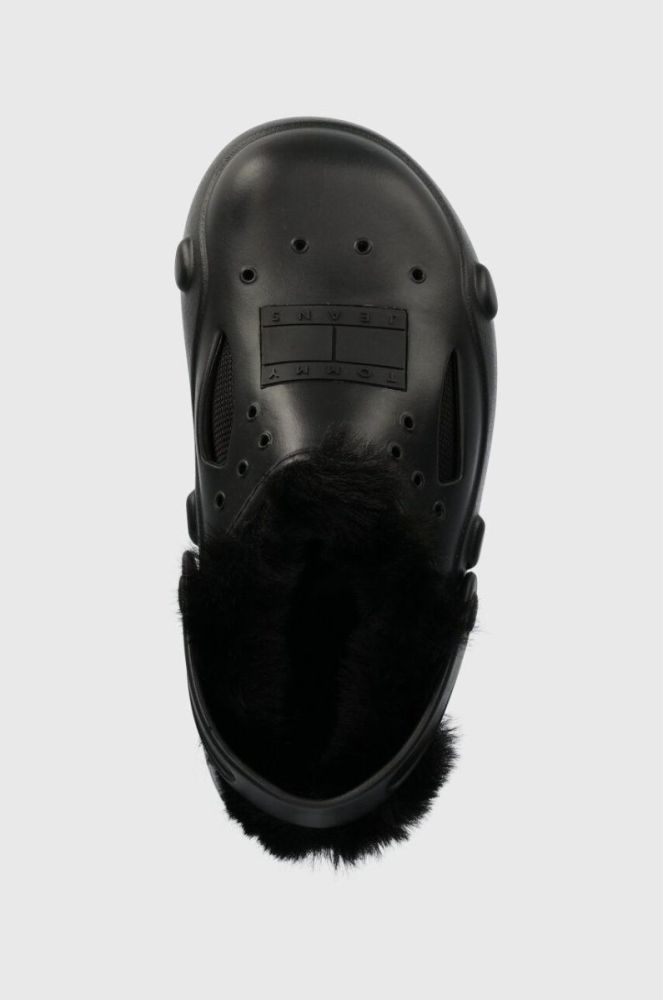 Шльопанці Tommy Jeans TJW FREEDOM MULE WARM LINING жіночі колір чорний EN0EN02411 фото 4