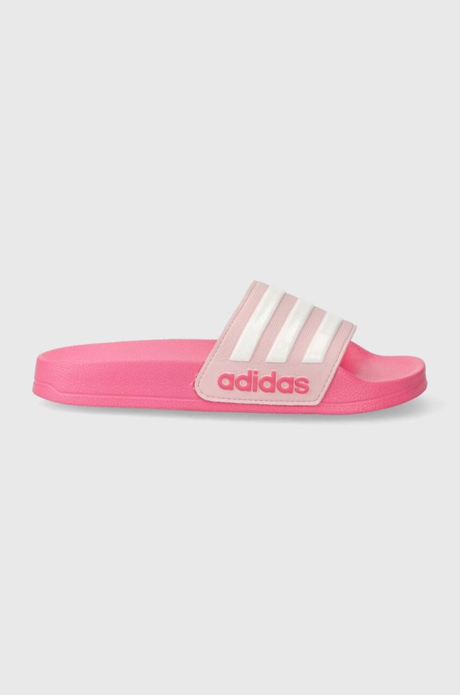 Дитячі шльопанці adidas ADILETTE колір рожевий