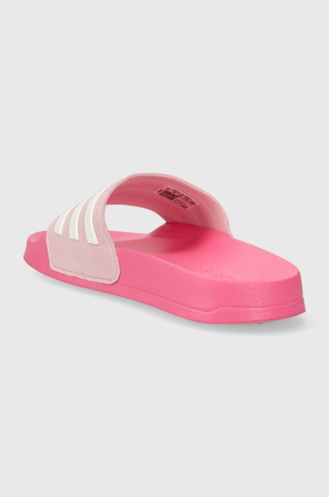 Дитячі шльопанці adidas ADILETTE колір рожевий фото 3