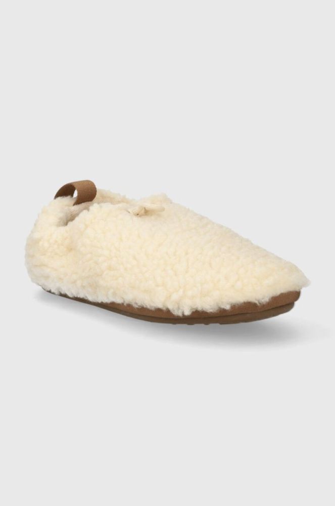 Дитячі тапочки UGG K PLUSHY SLIPPER колір бежевий фото 2