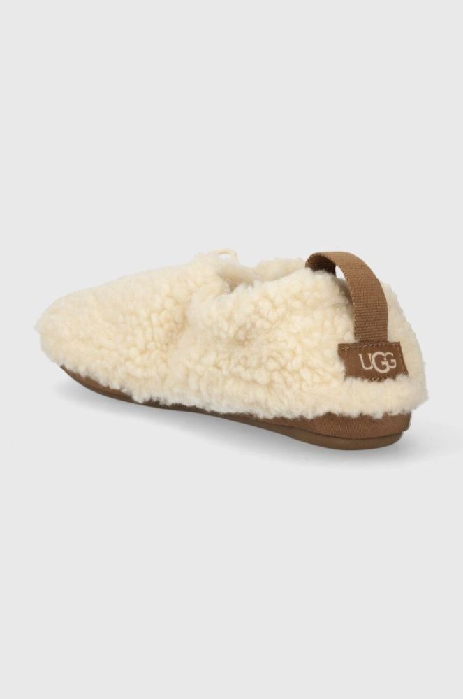 Дитячі тапочки UGG K PLUSHY SLIPPER колір бежевий фото 3