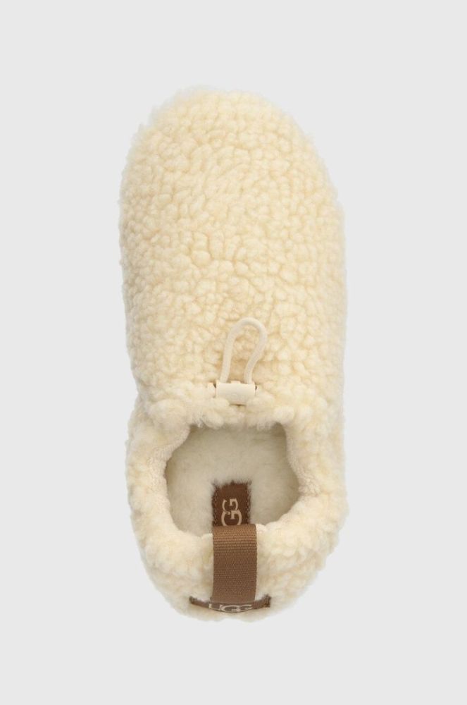 Дитячі тапочки UGG K PLUSHY SLIPPER колір бежевий фото 4