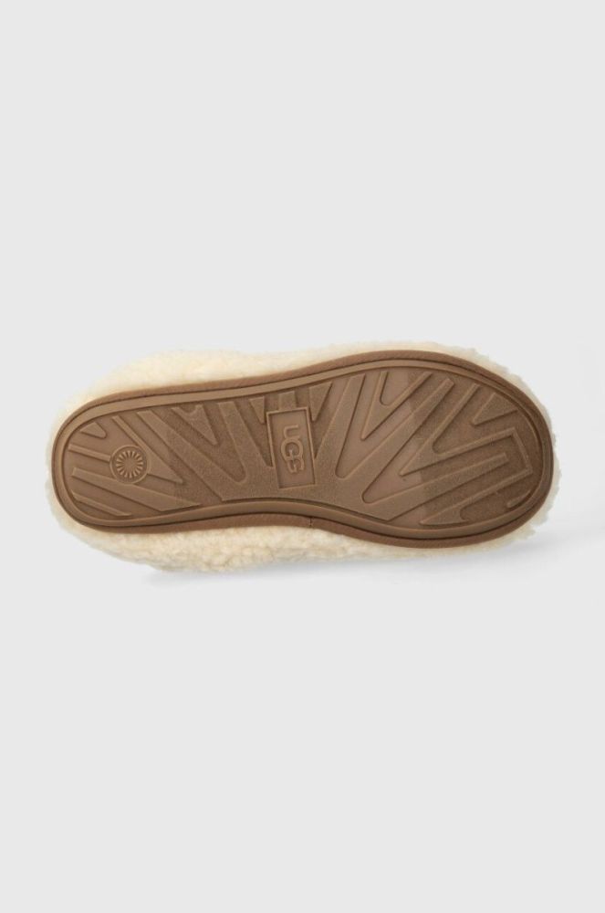 Дитячі тапочки UGG K PLUSHY SLIPPER колір бежевий фото 5