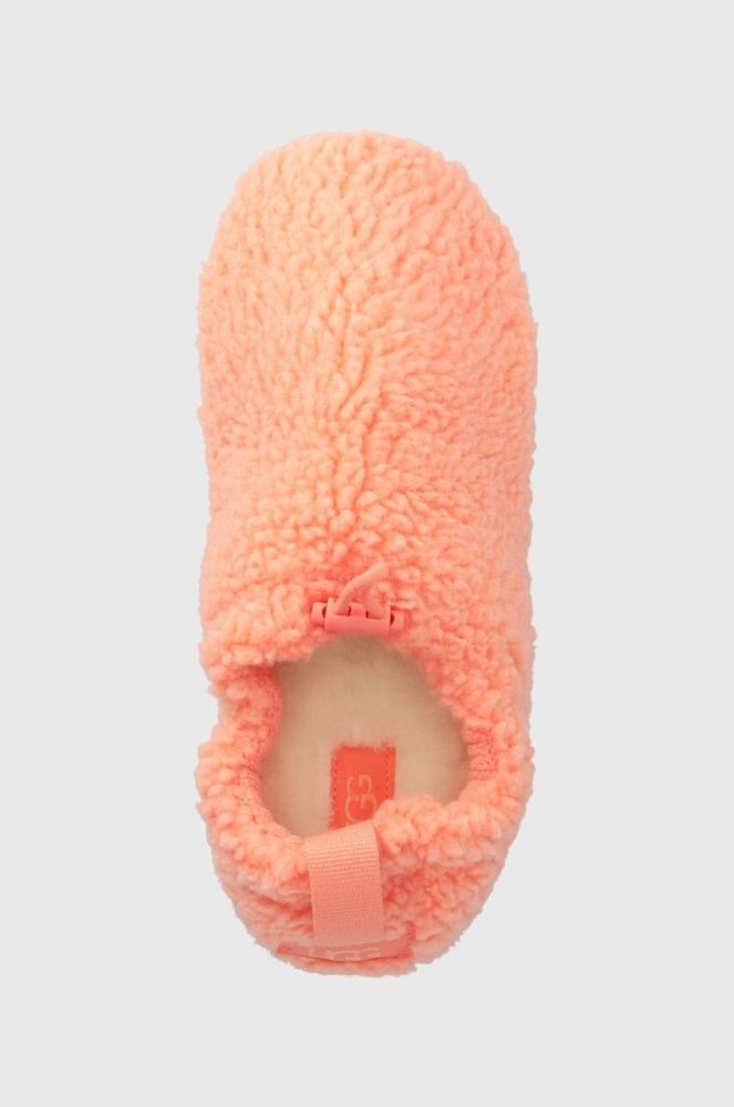 Дитячі тапочки UGG K PLUSHY SLIPPER колір помаранчевий фото 4