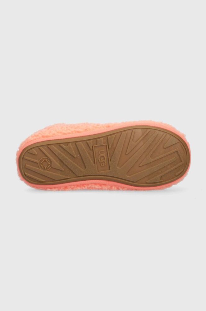 Дитячі тапочки UGG K PLUSHY SLIPPER колір помаранчевий фото 5