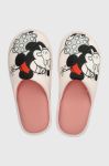 Дитячі тапочки United Colors of Benetton x Disney колір рожевий