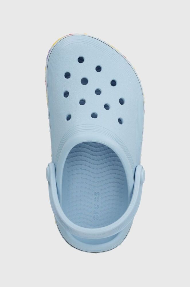 Дитячі шльопанці Crocs Off Court Daisy Clog колір блакитний фото 4