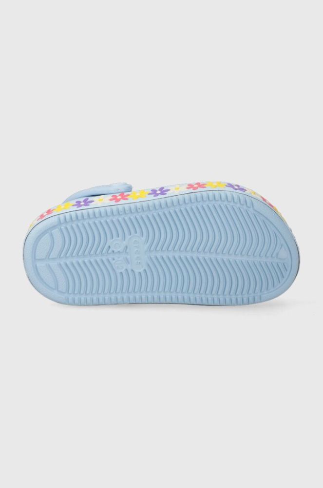 Дитячі шльопанці Crocs Off Court Daisy Clog колір блакитний фото 5