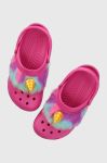 Дитячі шльопанці Crocs Classic I Am Unicorn колір рожевий