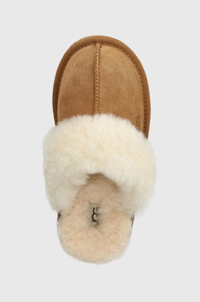 Дитячі замшеві тапочки UGG K COZY II колір бежевий фото 4