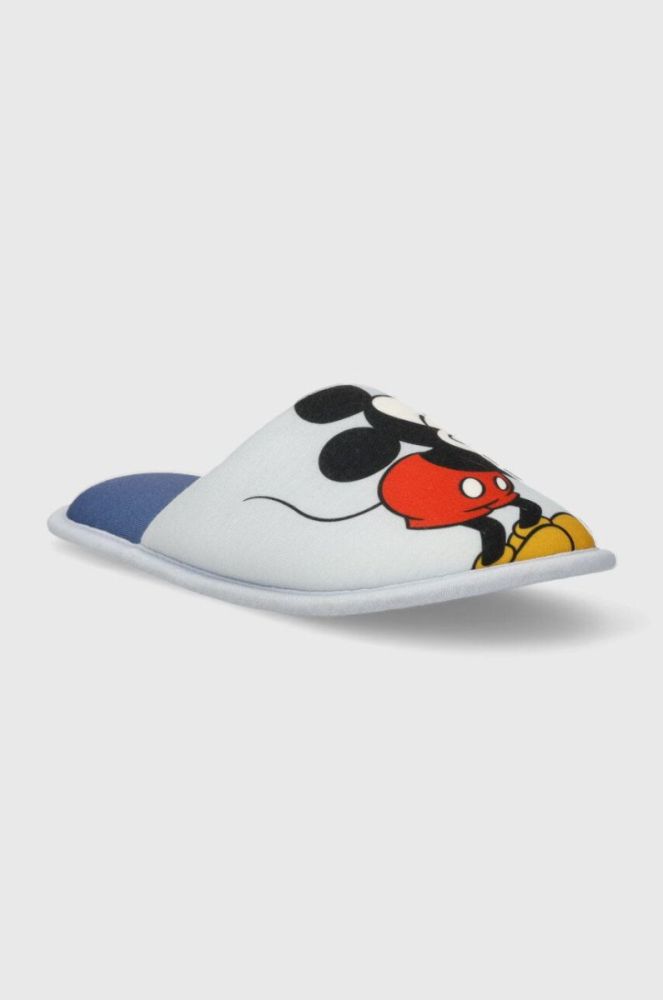 Дитячі тапочки United Colors of Benetton x Disney колір блакитний фото 3