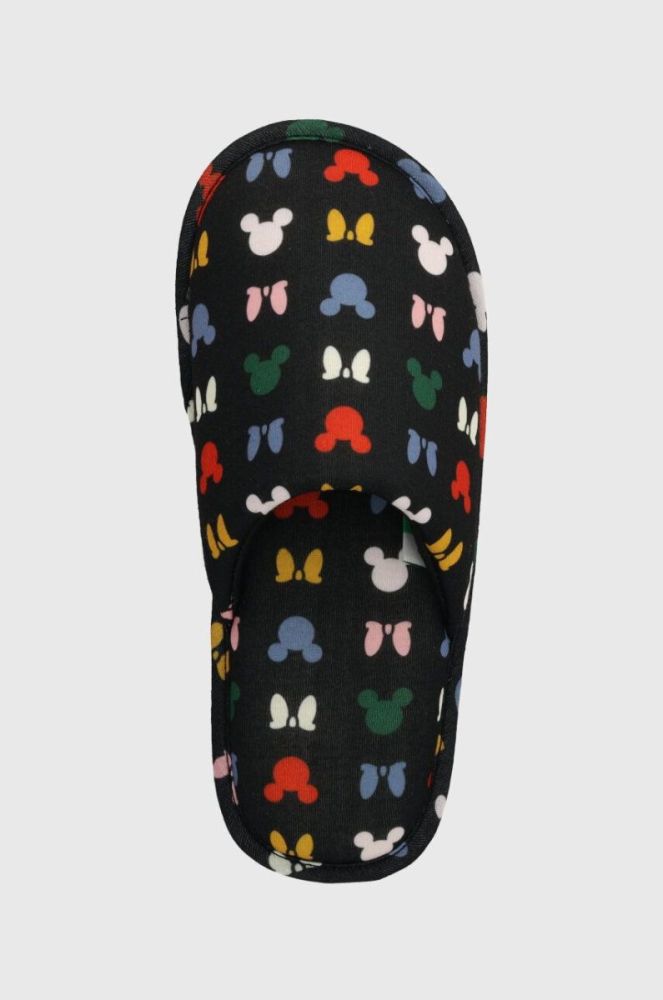 Дитячі тапочки United Colors of Benetton x Disney колір чорний фото 3