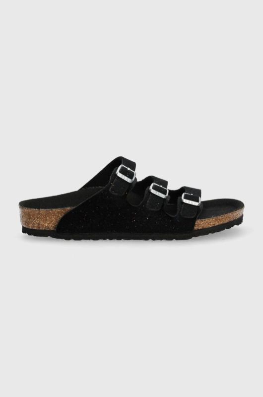 Дитячі шльопанці Birkenstock Florida колір чорний (3392821)