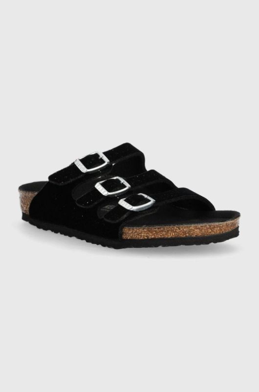 Дитячі шльопанці Birkenstock Florida колір чорний (3392821) фото 2