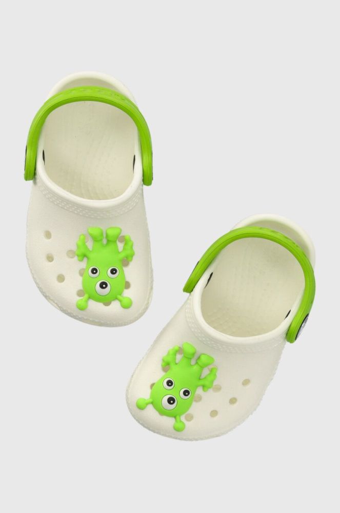 Дитячі шльопанці Crocs колір зелений (3620887)